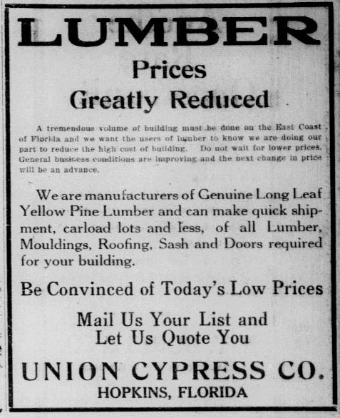 Union Cypress Ad Hopkins