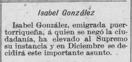 Snippet from La Democracia- March 18, 1903